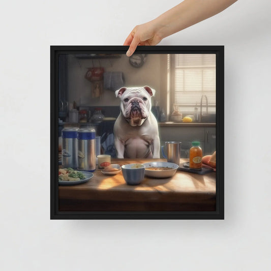 Puppy Partner American Bully Floating Canvas - Roclla Media Art