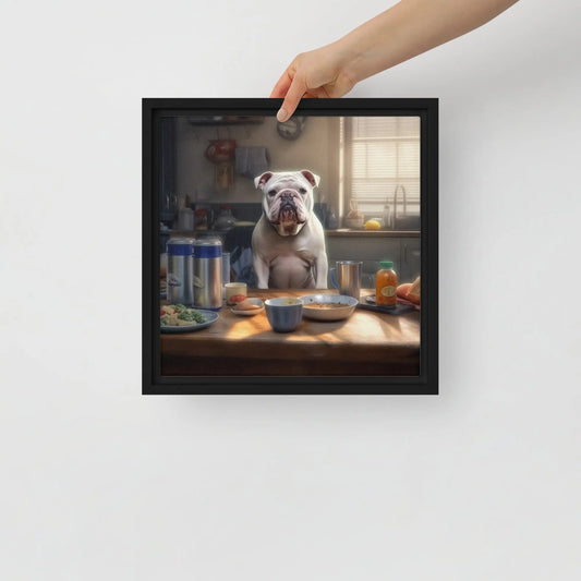 Puppy Partner American Bully Floating Canvas - Roclla Media Art